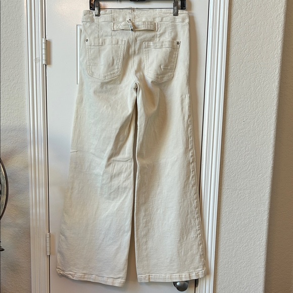 Pilcro Off-White Flare Jeans - Picture 4 of 12